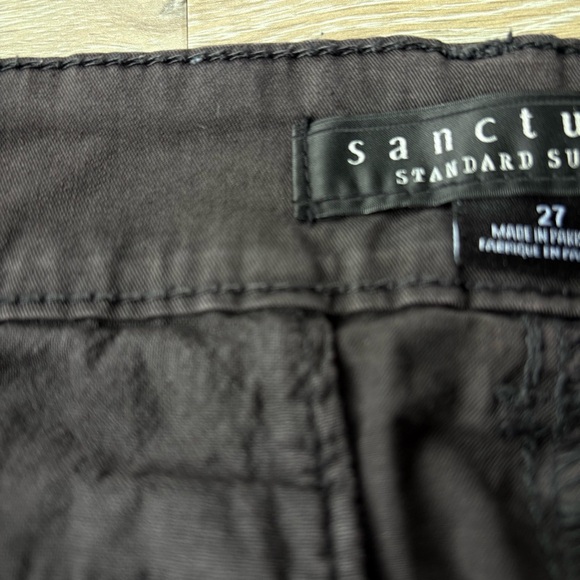 Sanctuary Rebel Women’s Standard Rise Pant Obsidian Brown Size 27 Cargo Jogger - Picture 9 of 9